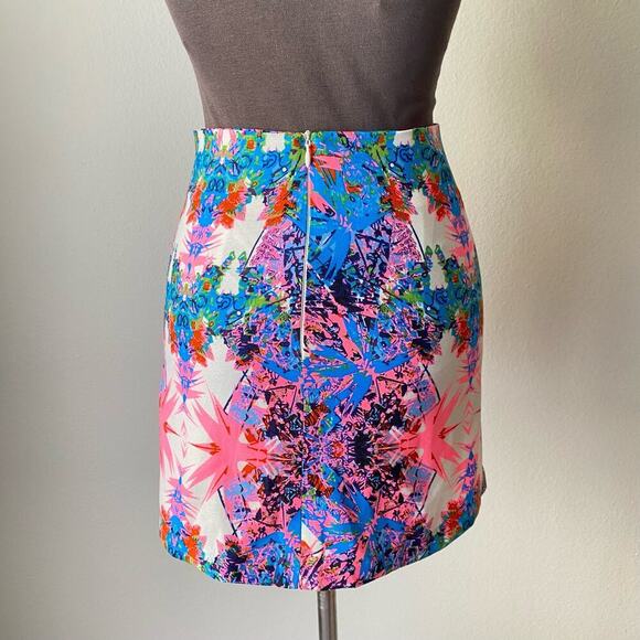Sister Jane sz S abstract bright‎ neon mini skirt NWOT - Picture 4 of 8